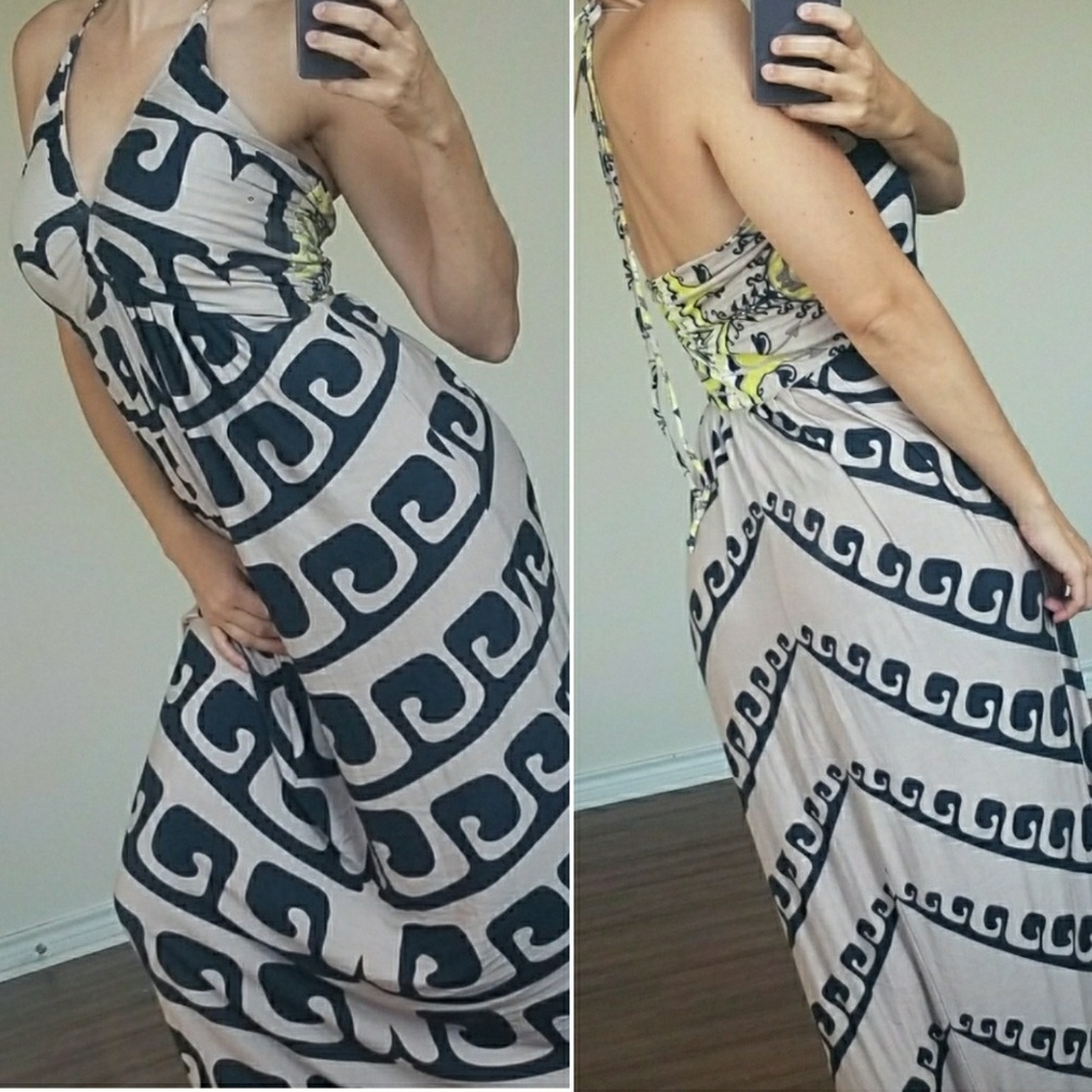 Hquen Halter Maxi dress